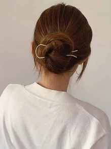 Minimalist Hair Pin - Gold - View 4