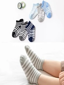 6pairs/Pack Toddler Anti-Slip Socks, Unisex Baby Ankle Socks