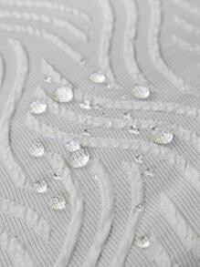 1入組素色彈性沙發座套 - 灰色 - 查看 4