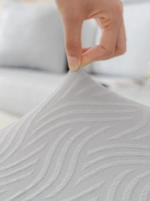 1入組素色彈性沙發座套 - 灰色 - 查看 9