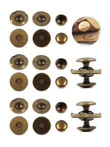 10 cái/bộ Nút Đồng Từ, Nút Đồ Họa Thư Hiện Đại Cho Gia Đình - Đồng - Xem 1