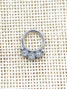 Vòng mũi trang trí rhinestone - Màu Bạc Cổ - Xem 1