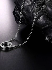 4 cái/bộ Đúng mốt Giường đơn Thiết kế Vòng Khối Zirconia  Tai Trụ , Dây chuyền , Bộ vòng đeo tay Đối với phụ nữ , Thích hợp Đối với Mặc hàng ngày , Buổi tiệc Và Qủa tặng - Bạc - Xem 4