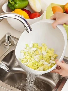 1pc Double Layer Drain Basket - Green - View 5