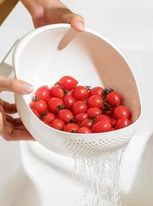 1pc Double Layer Drain Basket - Green - View 7