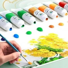 36 Peças Cor Misturada Colorida Multiuso Pintar Para Pintura - Multicolorido - Ver 4