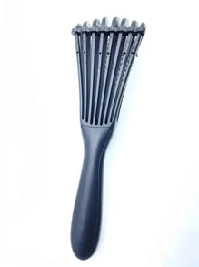 1 lược chải tóc thường ngày cho nữ chắc chắn gốc tóc mềm mại, cho cuộc sống hàng ngày - màu đen - Xem 2