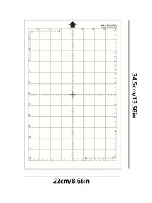 1 pieza transparente con patrón de línea corte simple PVC con patrón geométrico Base de corte para Tarjeta haciendo - transparente - Ver 6