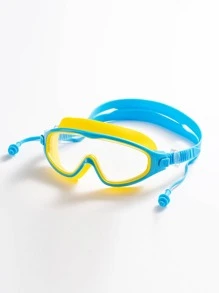 1 X 兒童防水防霧高清大框泳鏡 - 寶藍色 - 查看 1