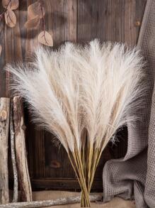 1 pieza artificial beige poliéster junco para casa adorno - Beis - Ver 4