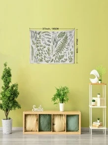 1 cái Thảm Thực Vật In Tấm Thảm, Hiện Đại Nhiều Màu Sắc Trang Trí Nhà Mềm Mại Thảm Treo Tường - Nhiều màu - Xem 6
