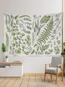 1 cái Thảm Thực Vật In Tấm Thảm, Hiện Đại Nhiều Màu Sắc Trang Trí Nhà Mềm Mại Thảm Treo Tường - Nhiều màu - Xem 1