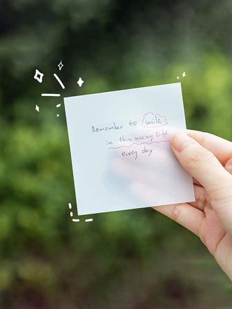 1入組透明便利貼50張文具