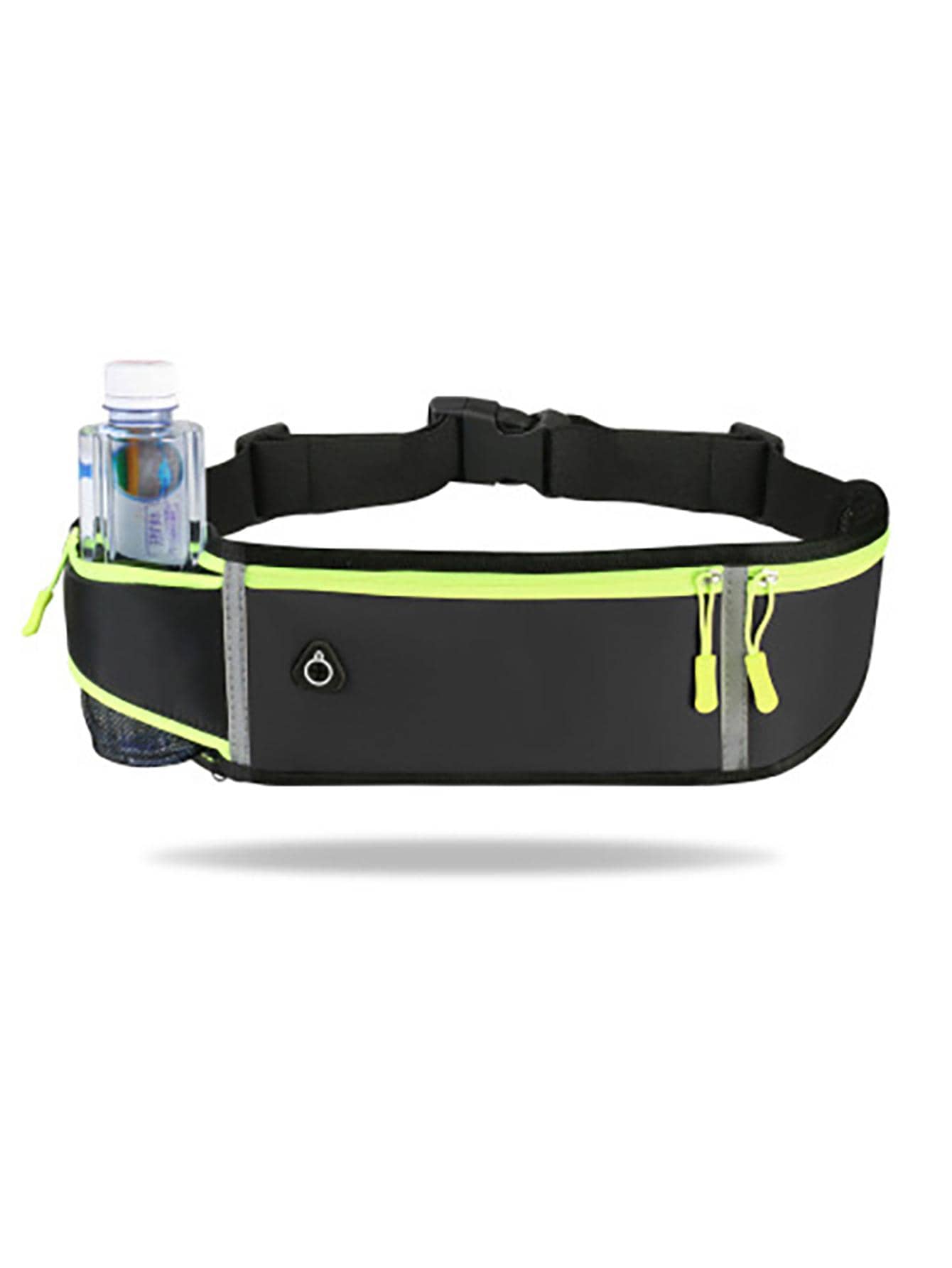 1pc Portable Waterproof Outdoor Running Waist Bag - Black - View 1