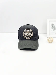 Men Letter Embroidered Trucker Hat - Multicolor - View 3