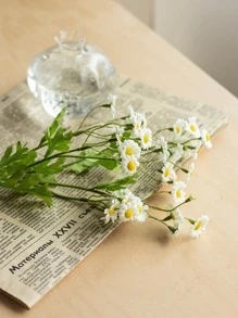 1 hoa cúc nhân tạo, hoa nhân tạo lãng mạn bằng nhựa để trang trí nhà cửa - Nhiều màu - Xem 8