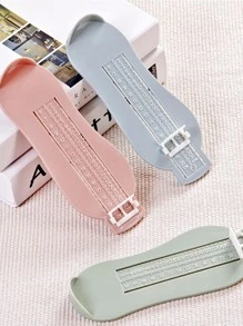 1 pieza Dispositivo de medición de pie de plástico de color aleatorio para niños