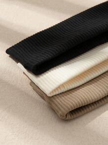 3pcs Solid Hair Band For Back To School Casual Headband Turban Headband Sweatband, School Stuff, College, Headbands Fall Winter Hair Accessories For Women For Vacation Outfits Woman Elegant Scarf Women Bandana Soft Headwrap