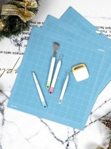 1 件蓝色 PVC 粘性切割垫板，实用办公桌雕刻机垫 - 藍色 - 查看 10