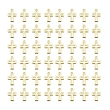50pcs Cross Charms Pendants For Jewelry Necklace Making Decoration DIY Finding Accessories