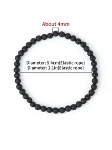 Vòng tay cườm - màu đen - Xem 3