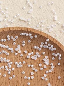 200 件心形仿珍珠 DIY 发饰雪花 - 白色 - 查看 6