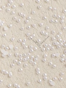 200 件心形仿珍珠 DIY 发饰雪花 - 白色 - 查看 3