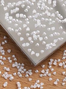 200 件心形仿珍珠 DIY 发饰雪花 - 白色 - 查看 4