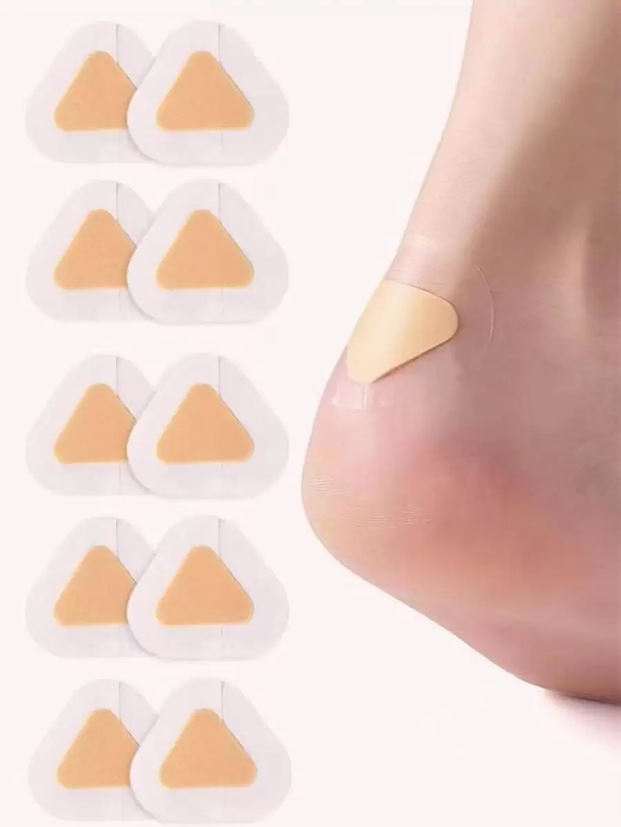 10 miếng dán chống mài mòn gót chân - Màu be - Xem 1