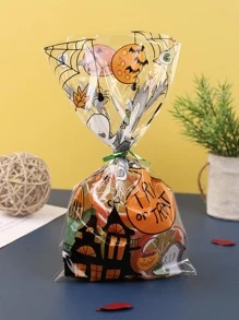 50入組萬聖節圖案打包袋 - 彩色 - 查看 5