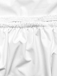 1 Đồng Màu Ghế Ăn Bọc, Polyester Hiện Đại Chống Thấm Nước Ghế Phòng Ăn Bọc Cho Gia Đình - trắng - Xem 2