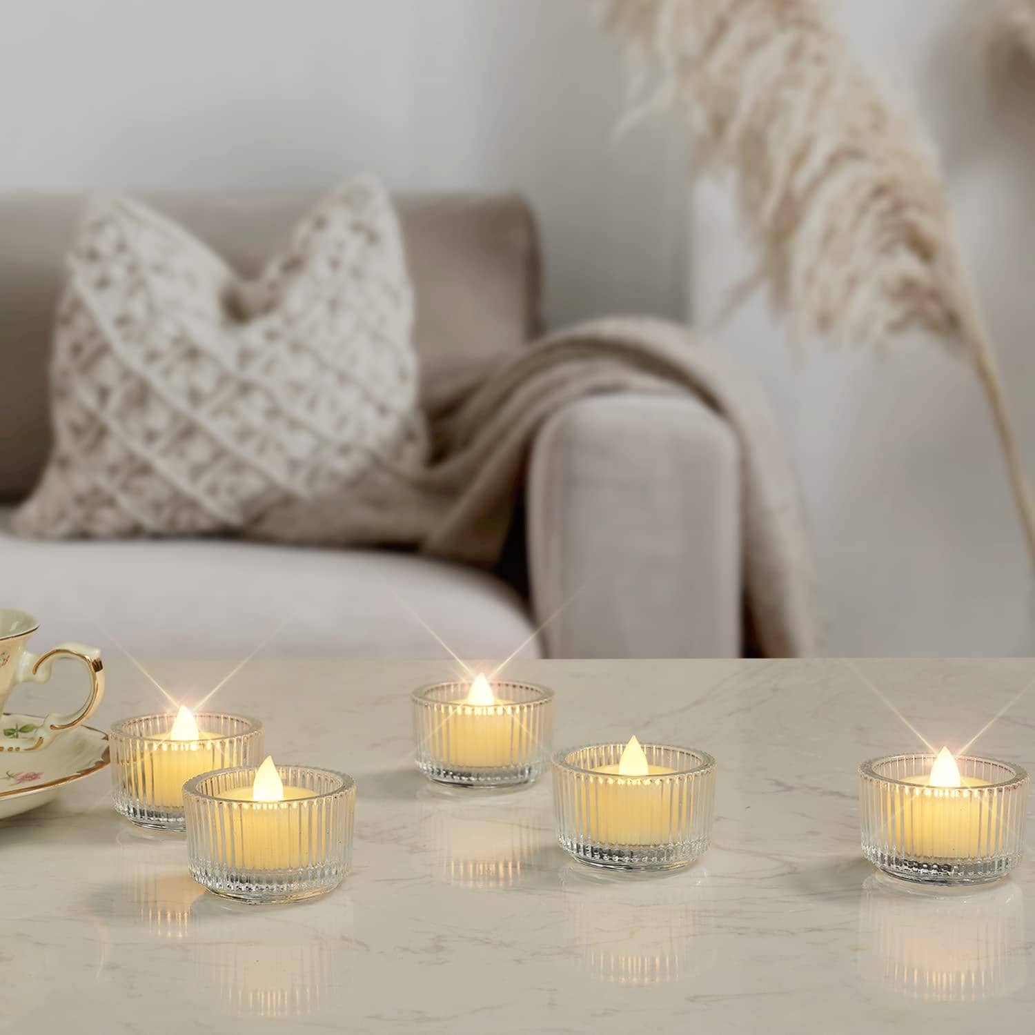 Homemory 24pcs LED Candles,Battery Tea Lights, LongLasting Bright LED