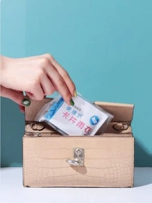 1pc Portable Disposable Raincoat - Multicolor - View 1