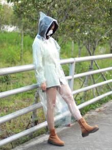 1pc Portable Disposable Raincoat - Multicolor - View 5