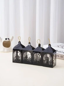 6入組萬聖節圖案禮物盒 - 黑色 - 查看 3