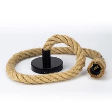 工業風創意復古吊燈帶黃麻繩,適合咖啡店、酒吧、網咖、服飾店、美式鄉村風格設計