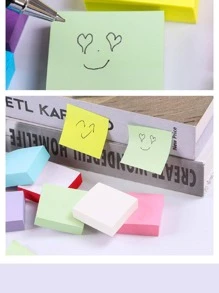 100 sztuk/1100 sztuk Karteczki samoprzylepne 11 kolorów Notatnik Etykiety na karty indeksowe Papier do znakowania Artykuły biurowe i szkolne Notatnik, książeczka z przypomnieniami, naklejki, papier kolorowy, papier biurowy, naklejki na magnes na lodówkę, losowe, niepowtarzające się kolory