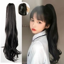 1pc Long Body Wave Hair Claw - Black - View 1