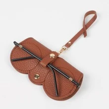 1入組中性時尚設計可愛風格眼鏡盒太陽眼鏡