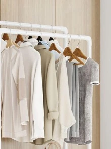 1pc Multi-function Clothes Storage Rack - White - View 2