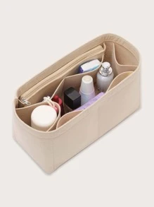 Purse Organizer Insert For Handbags, Felt Bag Organizer For Purse, Tote Bag Organizer, Tote Shaper Insert With Zippers, Tote Shaper, Thicken And Portable Handbag In Bag For MM Central City 33 - Beige - View 3