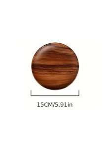 1pc Round Wooden Tray