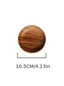 1pc Round Wooden Tray