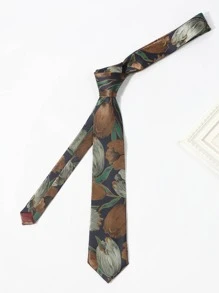 1 Cà vạt nam họa tiết hoa cổ điển dùng cho nơi làm việc thường ngày, cà vạt nam đi học - Nhiều màu - Xem 3