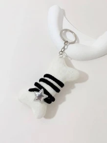 1入組女士星形裝飾骨吊墜Y2K鑰匙圈適用於鑰匙裝飾用品 - 彩色 - 查看 3