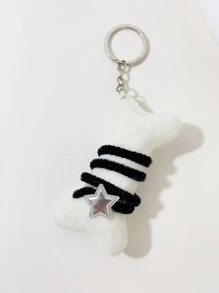 1入組女士星形裝飾骨吊墜Y2K鑰匙圈適用於鑰匙裝飾用品 - 彩色 - 查看 1