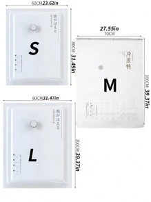 1pc Vacuum Bag With 1pc Manual Air Pump Halloween Decorations Halloween Costumes Autumn Decor Festival Decor - White - View 3