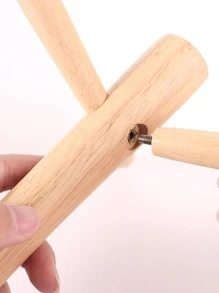 Coffee Mug Tree, Mug Rack, Coffee Cup Holder for Countertop, Wooden Coffee Cup Holder Stand, Coffee Mug Holder 1pc - Beige - View 5