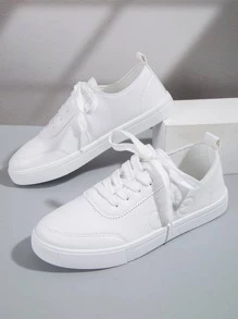Zapatos Deportivos Clásicos Blancos Para Mujeres - Blanco - Ver 5