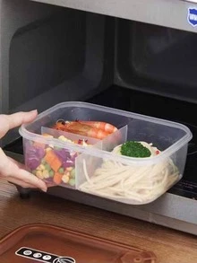 1pc Portable Lunch Box - Purple - View 3